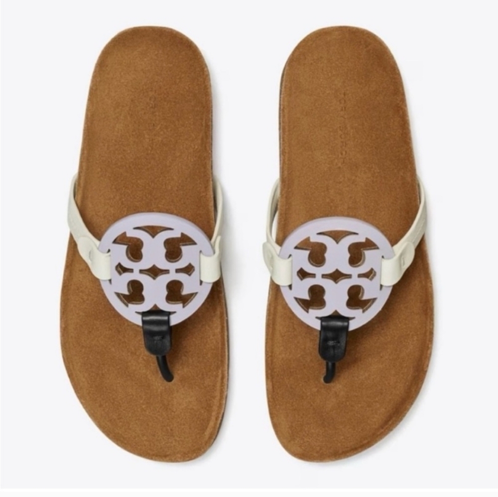 Tory Burch Miller Sandals Spring Lavender/Perfect Black